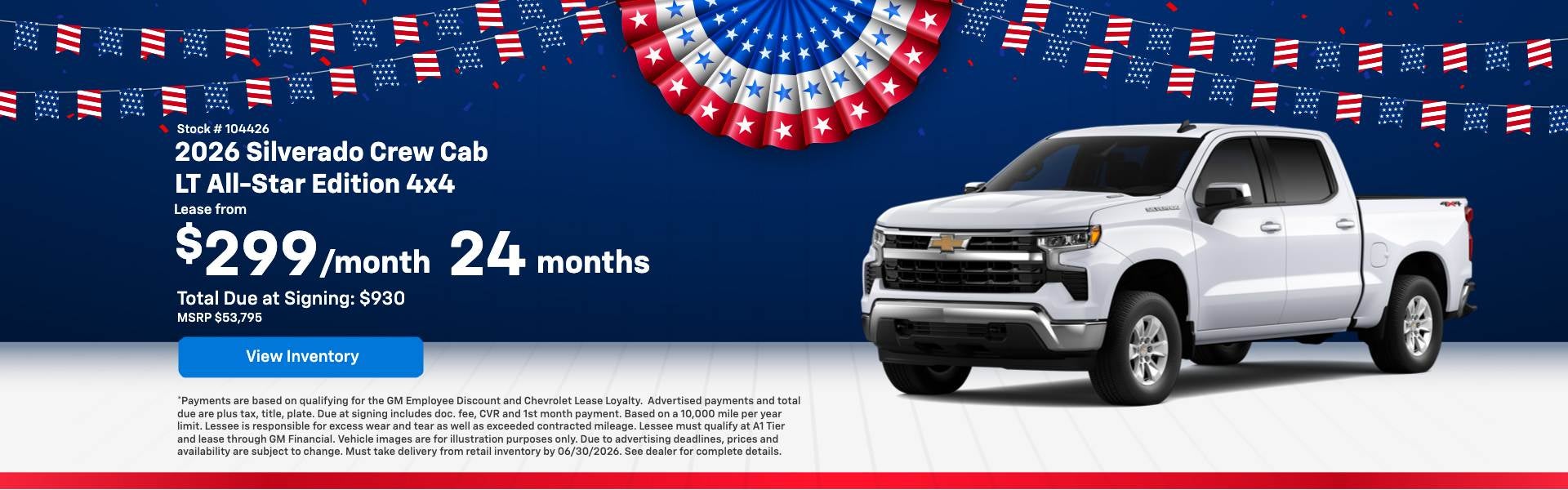 Silverado Offer