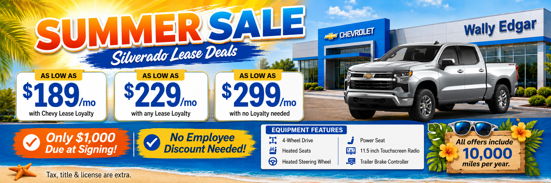 Summer sale Silverado Lease Deals