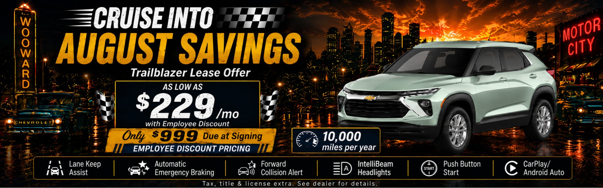August Trailblazer Savings