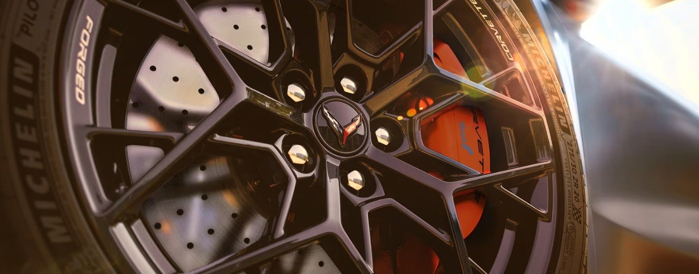 BLack wheel on a 2026 Chevy Corvette ZR1X