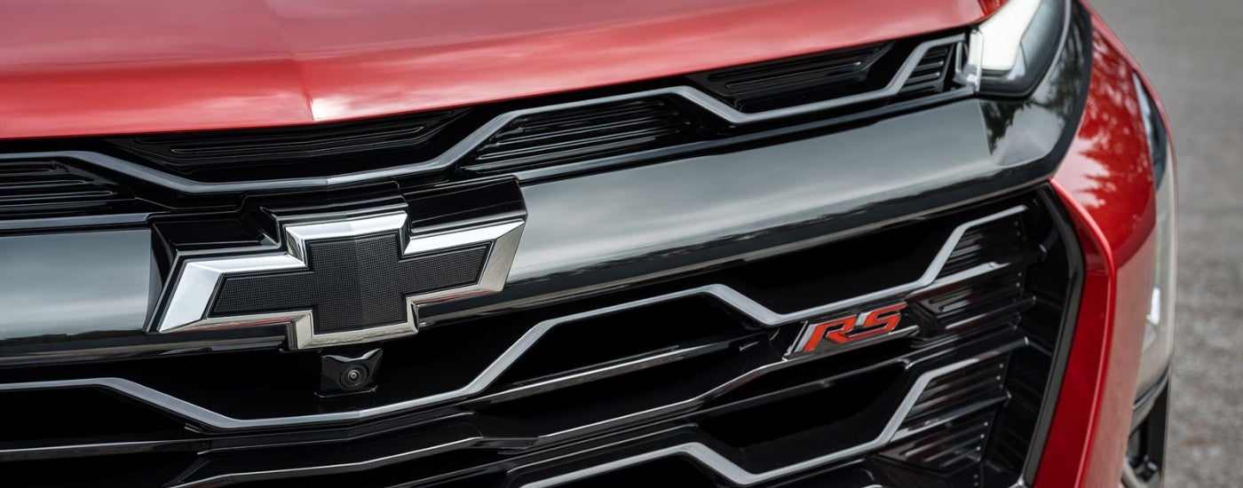 Grille on a red 2026 Chevy Equinox RS